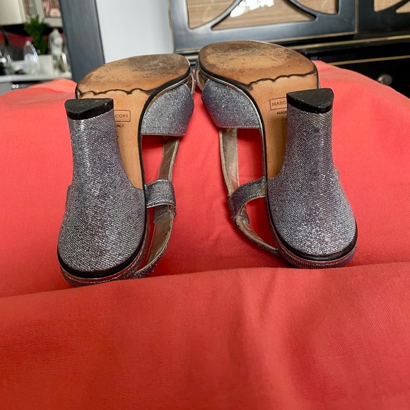 Marc Jacobs Glittering Silver Heels - Picture 7 of 13